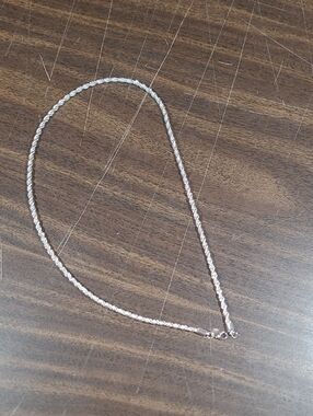 24inch women men Beautiful 925 Silver 4MM Rope Chain Necklace